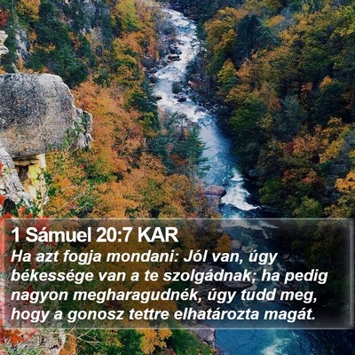 1 Sámuel 20:7 KAR Bible Verse Image
