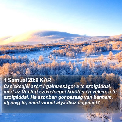 1 Sámuel 20:8 KAR Bible Verse Image