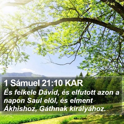 1 Sámuel 21:10 KAR Bible Verse Image