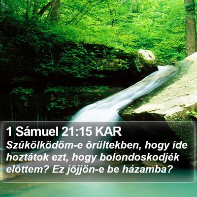 1 Sámuel 21:15 KAR Bible Verse Image