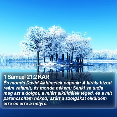 1 Sámuel 21:2 KAR Bible Verse Image