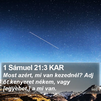 1 Sámuel 21:3 KAR Bible Verse Image