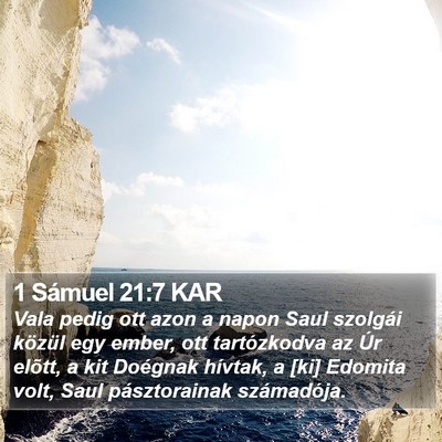 1 Sámuel 21:7 KAR Bible Verse Image