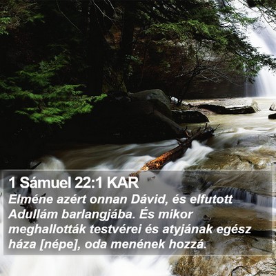1 Sámuel 22:1 KAR Bible Verse Image