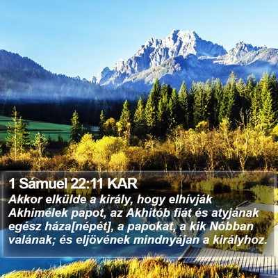 1 Sámuel 22:11 KAR Bible Verse Image