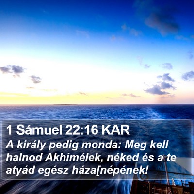 1 Sámuel 22:16 KAR Bible Verse Image