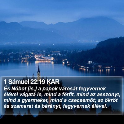 1 Sámuel 22:19 KAR Bible Verse Image