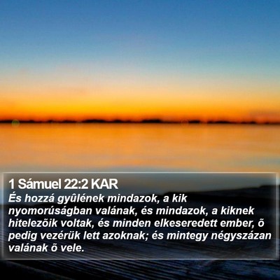 1 Sámuel 22:2 KAR Bible Verse Image