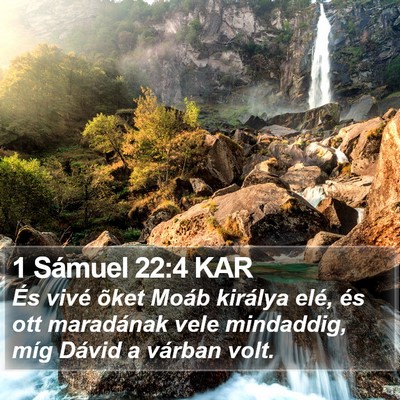 1 Sámuel 22:4 KAR Bible Verse Image