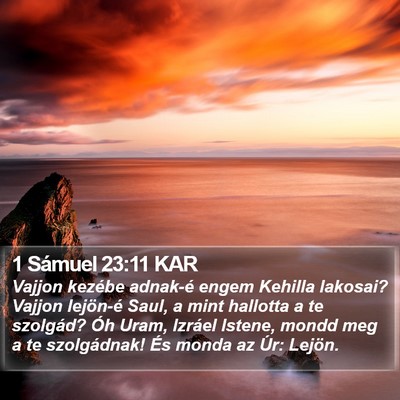 1 Sámuel 23:11 KAR Bible Verse Image