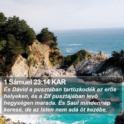1 Sámuel 23:14 KAR Bible Verse Image
