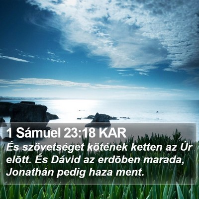 1 Sámuel 23:18 KAR Bible Verse Image
