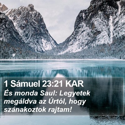 1 Sámuel 23:21 KAR Bible Verse Image
