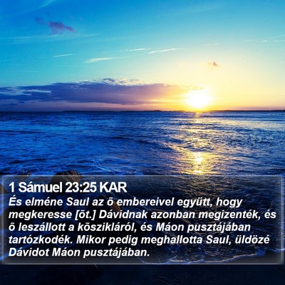1 Sámuel 23:25 KAR Bible Verse Image