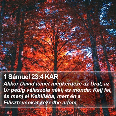 1 Sámuel 23:4 KAR Bible Verse Image