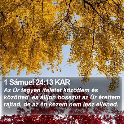 1 Sámuel 24:13 KAR Bible Verse Image