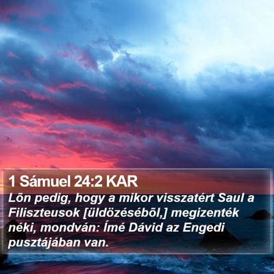1 Sámuel 24:2 KAR Bible Verse Image