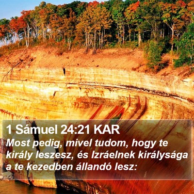1 Sámuel 24:21 KAR Bible Verse Image