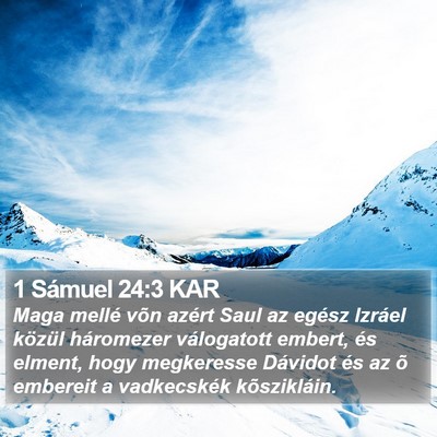 1 Sámuel 24:3 KAR Bible Verse Image