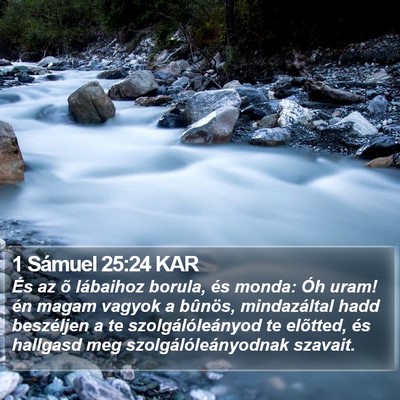 1 Sámuel 25:24 KAR Bible Verse Image