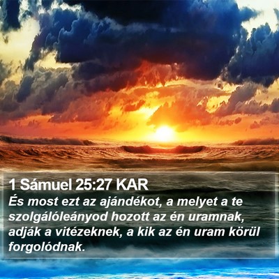 1 Sámuel 25:27 KAR Bible Verse Image