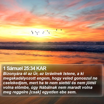 1 Sámuel 25:34 KAR Bible Verse Image