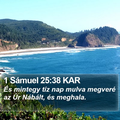 1 Sámuel 25:38 KAR Bible Verse Image
