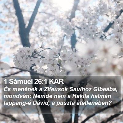 1 Sámuel 26:1 KAR Bible Verse Image
