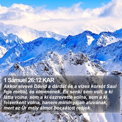 1 Sámuel 26:12 KAR Bible Verse Image