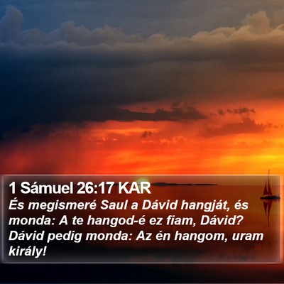 1 Sámuel 26:17 KAR Bible Verse Image