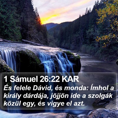 1 Sámuel 26:22 KAR Bible Verse Image