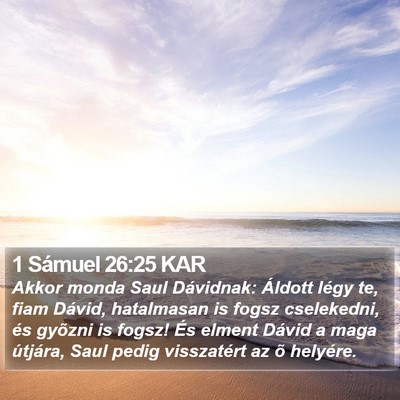 1 Sámuel 26:25 KAR Bible Verse Image