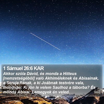 1 Sámuel 26:6 KAR Bible Verse Image