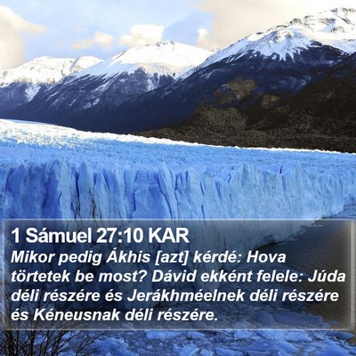 1 Sámuel 27:10 KAR Bible Verse Image