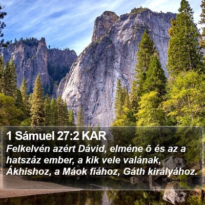 1 Sámuel 27:2 KAR Bible Verse Image