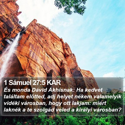 1 Sámuel 27:5 KAR Bible Verse Image