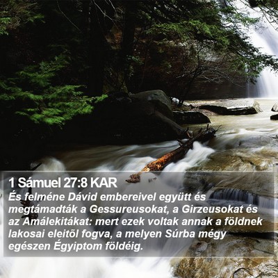 1 Sámuel 27:8 KAR Bible Verse Image