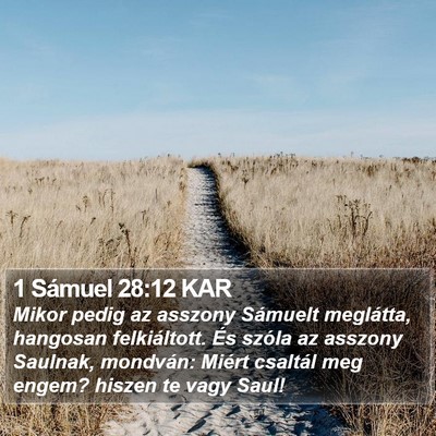 1 Sámuel 28:12 KAR Bible Verse Image