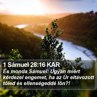 1 Sámuel 28:16 KAR Bible Verse Image