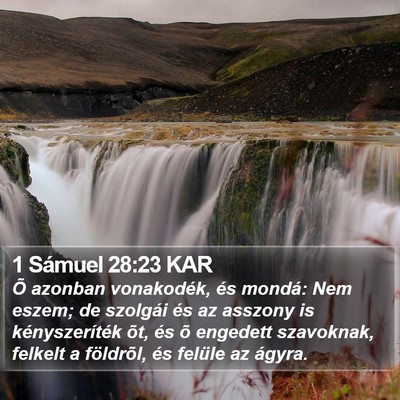 1 Sámuel 28:23 KAR Bible Verse Image