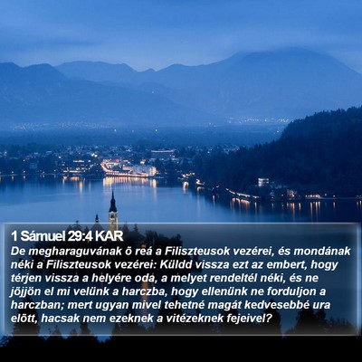1 Sámuel 29:4 KAR Bible Verse Image