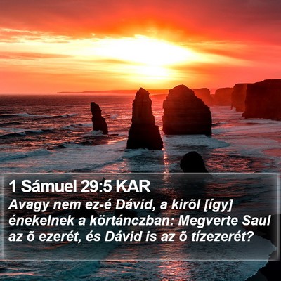1 Sámuel 29:5 KAR Bible Verse Image