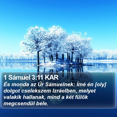 1 Sámuel 3:11 KAR Bible Verse Image