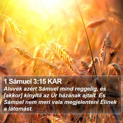 1 Sámuel 3:15 KAR Bible Verse Image