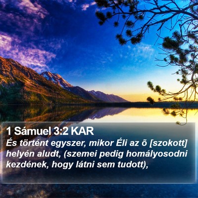 1 Sámuel 3:2 KAR Bible Verse Image