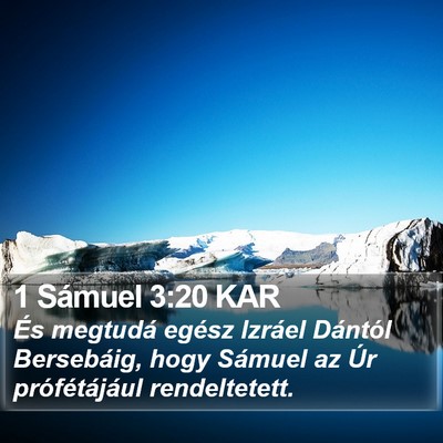 1 Sámuel 3:20 KAR Bible Verse Image