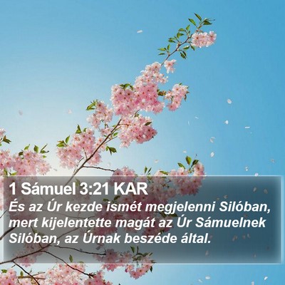 1 Sámuel 3:21 KAR Bible Verse Image