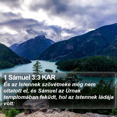 1 Sámuel 3:3 KAR Bible Verse Image