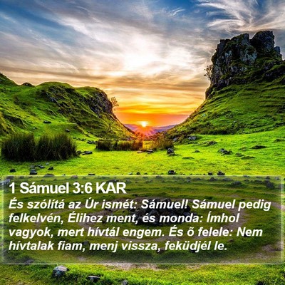 1 Sámuel 3:6 KAR Bible Verse Image