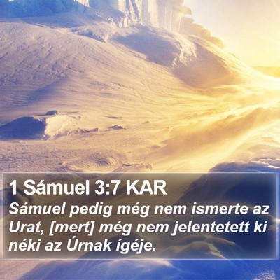1 Sámuel 3:7 KAR Bible Verse Image